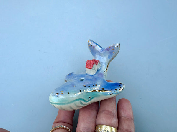 Whale Figurine, Ring Holder and Incense holder - Vuvu Ceramics