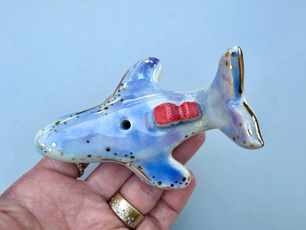 Whale Figurine, Ring Holder and Incense holder - Vuvu Ceramics