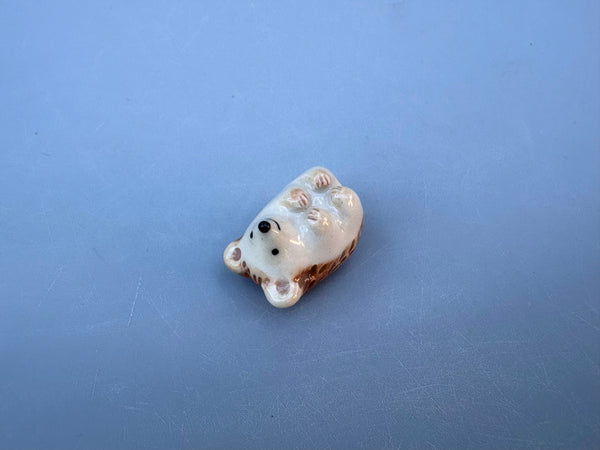 Tiny Guardian: Hedgehog Figurine Ceramic Sculpture