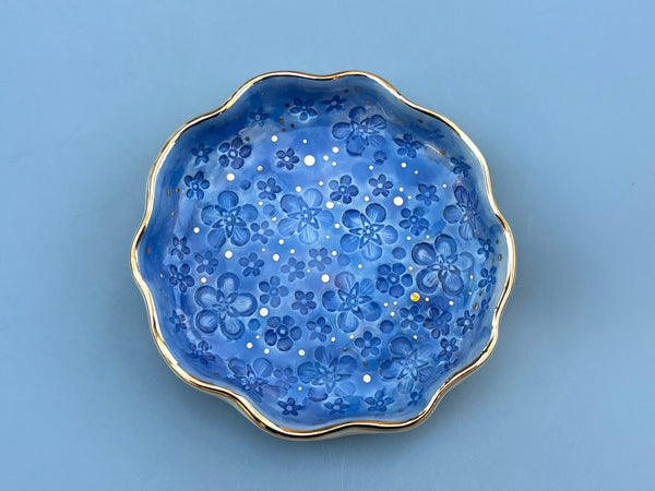Forget-Me-Not Jewelry Holder, Ceramic Dish