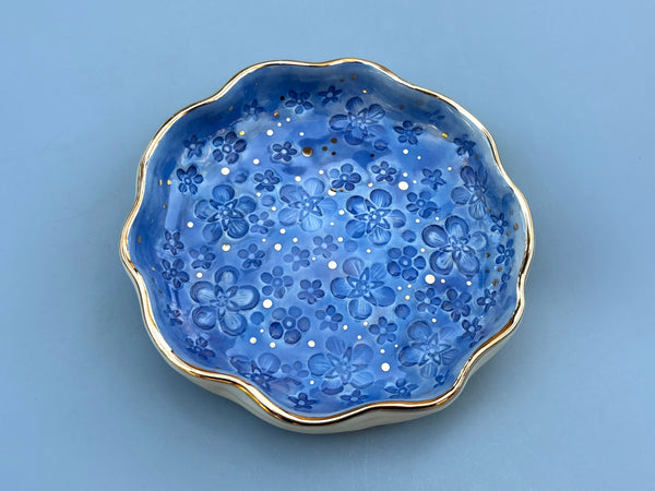 Forget-Me-Not Jewelry Holder, Ceramic Dish